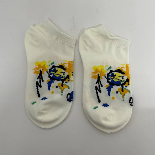 White Painting Socks