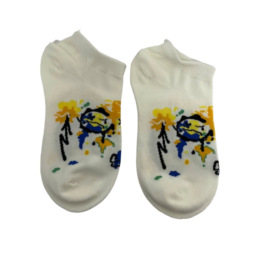 [S] White Painting Socks