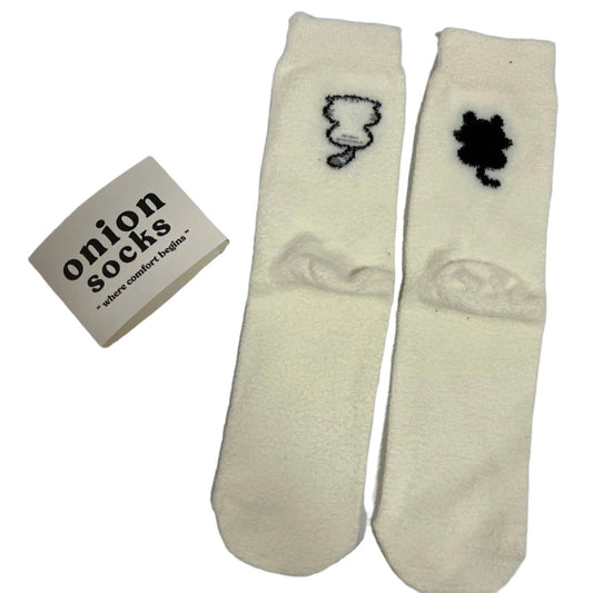 White & Black Cat Socks