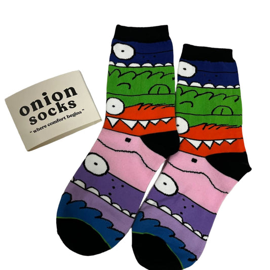 Monster Cartoon Socks