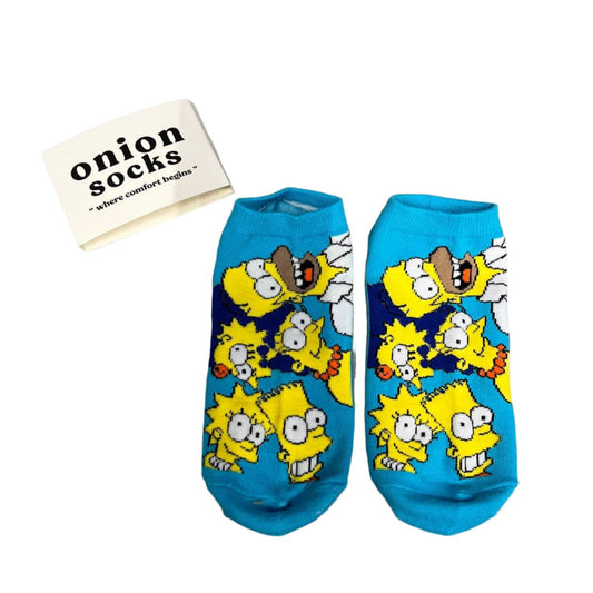 [S] The Simpsons Blue Socks