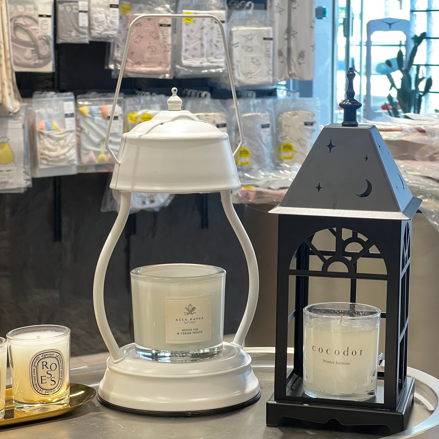 Classic White Lantern Candle Warmer