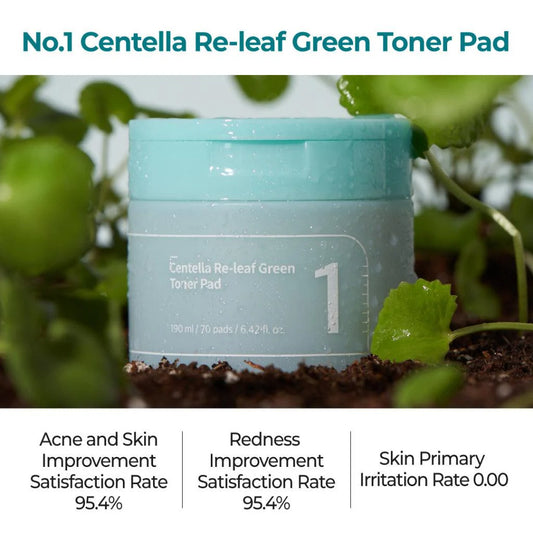 NUMBUZIN NO.1 Centella Re-Leaf Green Toner Pad 190ml/70pads