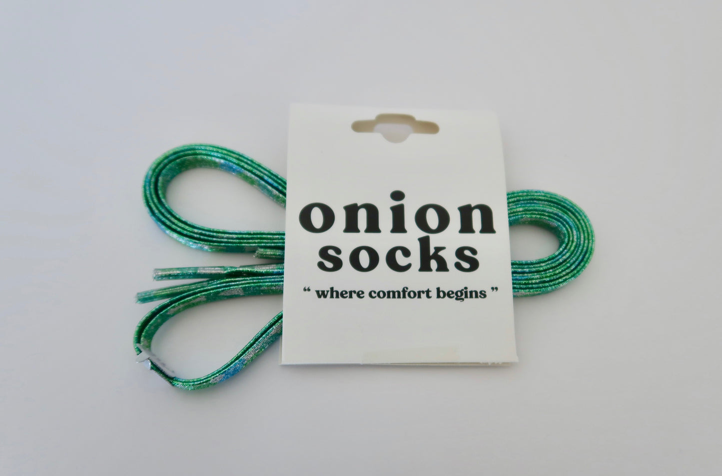 Green Glitters Shoelace