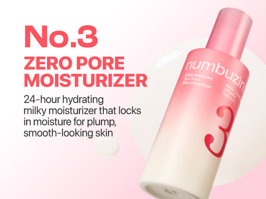 NUMBUZIN No.3 Bifida Bakuchiol Zero Pore Milky Moisturizer 150ml