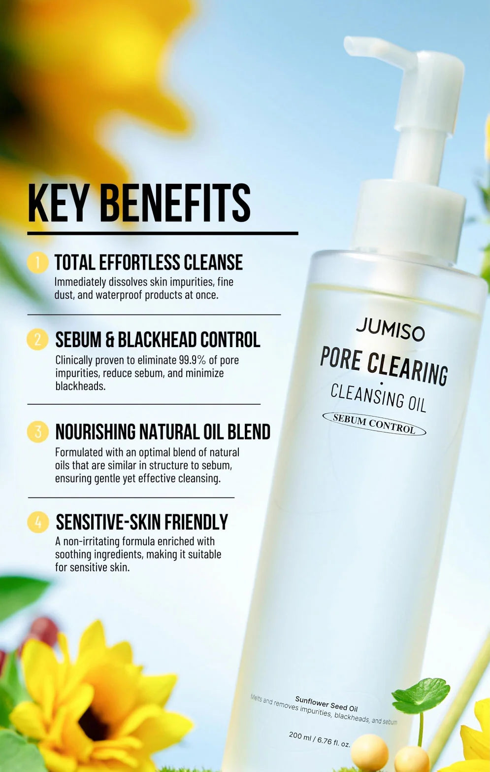 JUMISO Pore Clearing Cleansing Oil 200ml