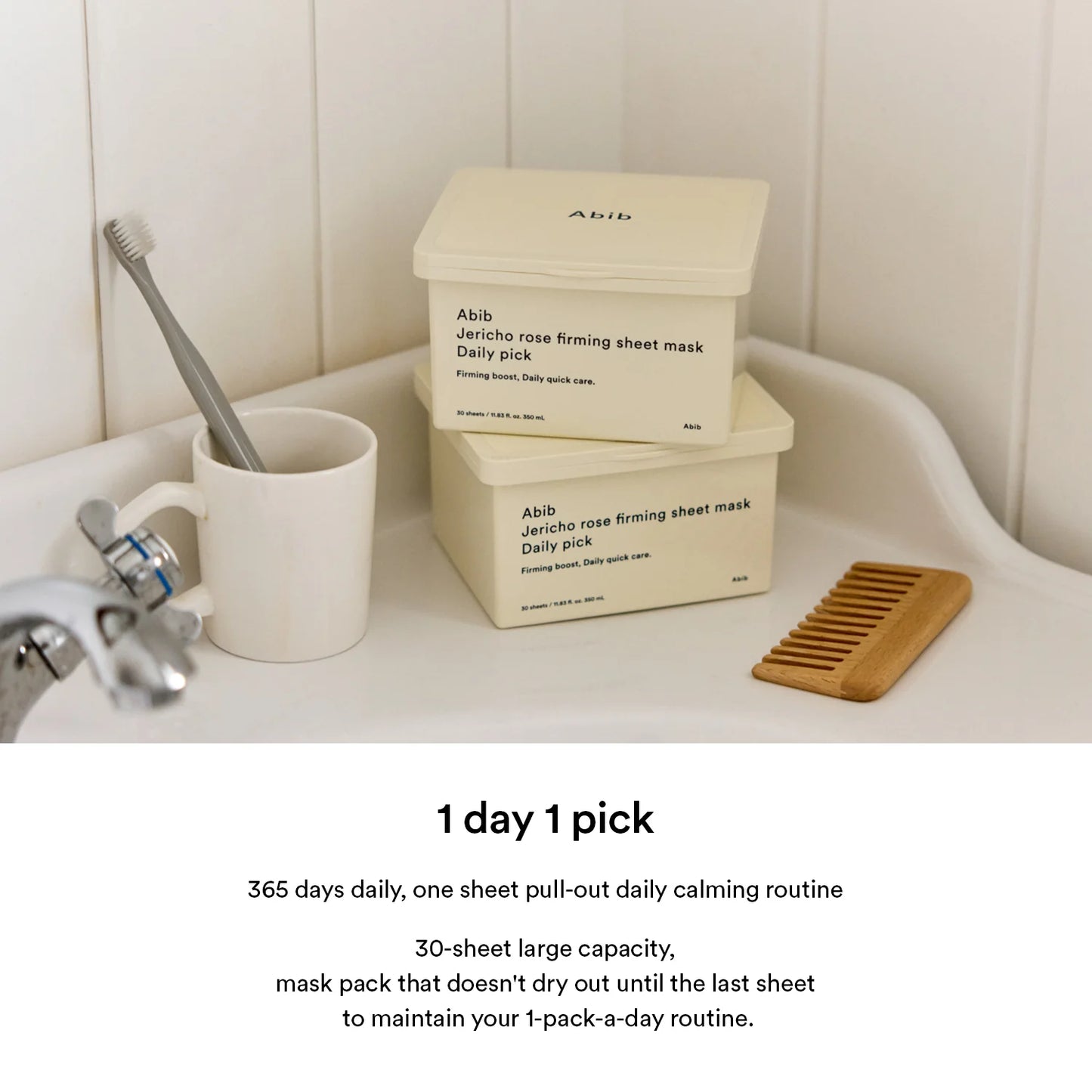 ABIB Jericho Rose Firming Sheet Mask Daily Pick 30 Sheets