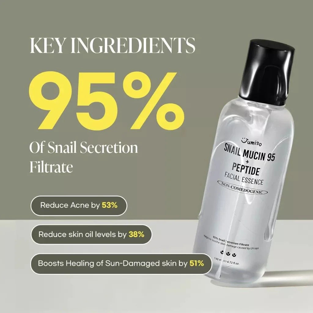 JUMISO Snail Mucin 95 + Peptide Facial Essence 140ml