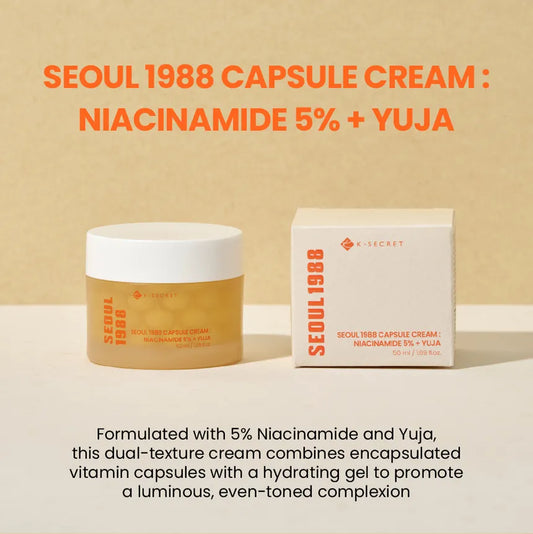 KSECRET Seoul 1988 Capsule Cream : Niacinamide 5% + Yuja 50ml