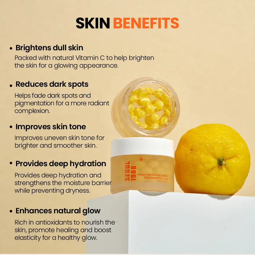KSECRET Seoul 1988 Capsule Cream : Niacinamide 5% + Yuja 50ml