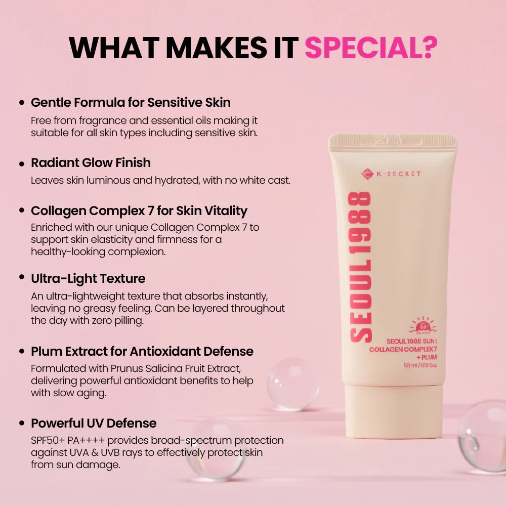 KSECRET Seoul 1988 Sun: Collagen Complex 7 + Plum