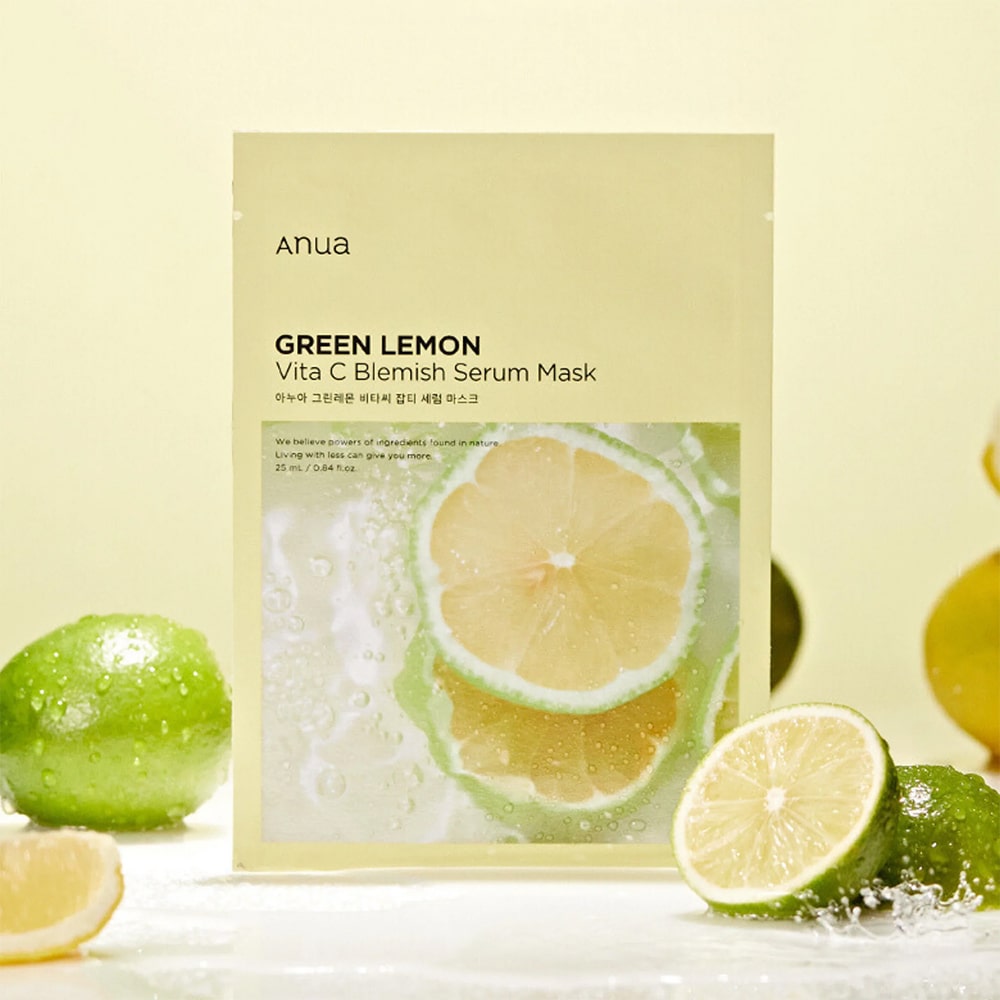 ANUA Green Lemon Vita C Blemish Serum Mask 25ml (1EA)