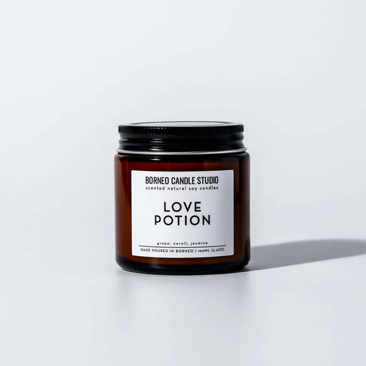 BORNEO CANDLE Love Potion Soy Candle 3.5 Oz
