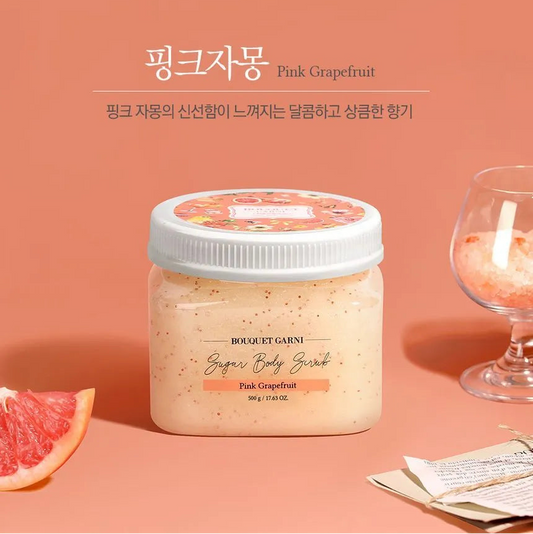 BOUQUETGARNI Sugar Body Scrub Pink Grapefruit 500g