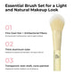 BLJ Mini Makeup Macaron Colors Brush Set with Pouch