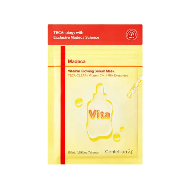 CENTELLIAN24 Madeca Vitamin Glowing Serum Mask 130ml 7EA