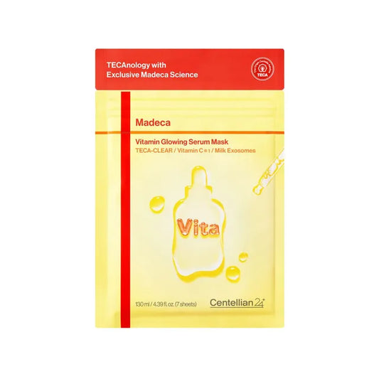 CENTELLIAN24 Madeca Vitamin Glowing Serum Mask 130ml 7EA