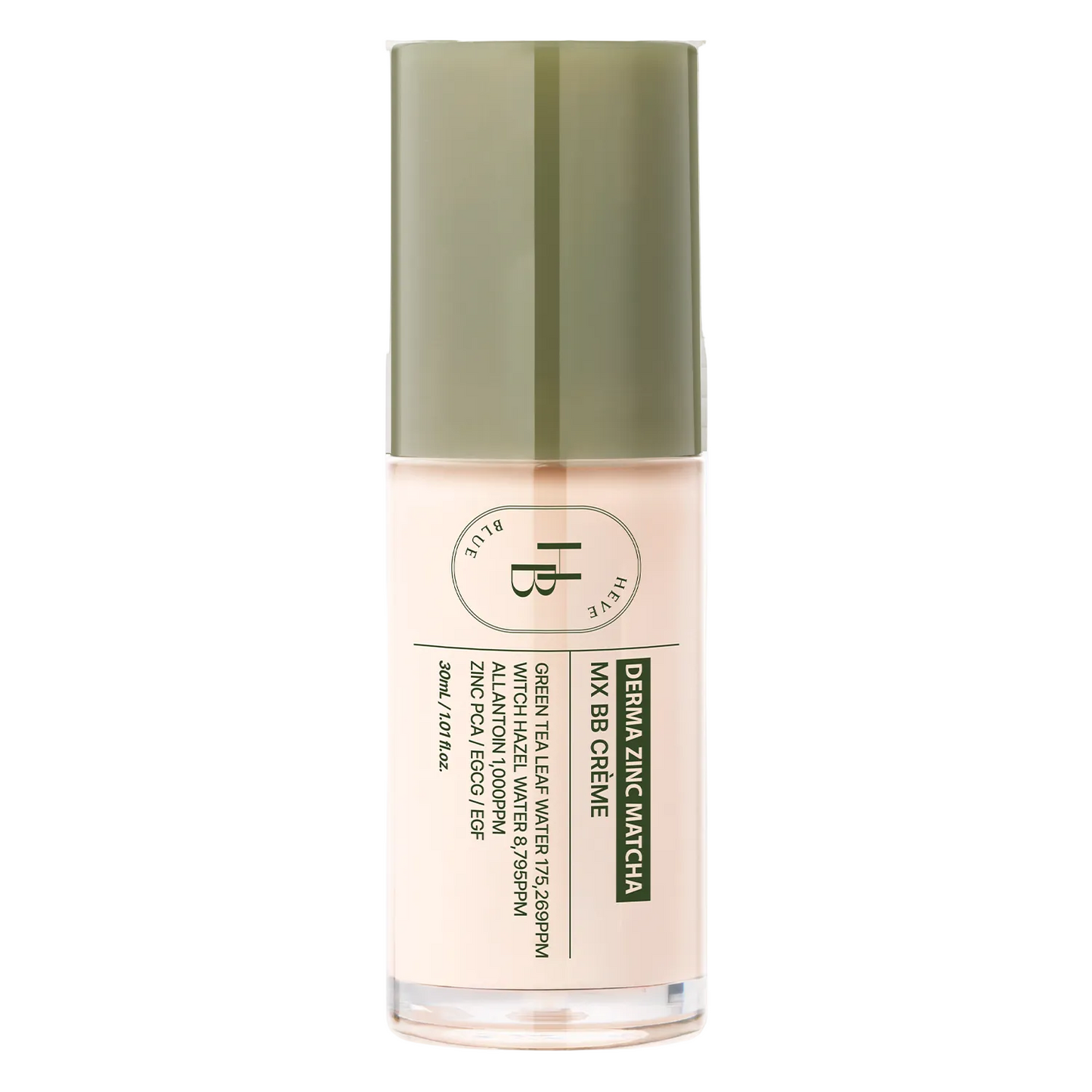 HEVEBLUE Derma Zinc Matcha MX BB Cream (3 Shades)