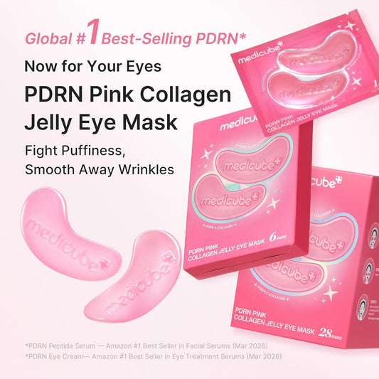 MEDICUBE PDRN Pink Collagen Jelly Eye Mask (6 Pouch)