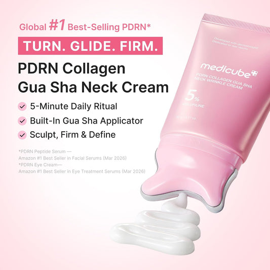 MEDICUBE PDRN Collagen Gua Sha Neck Wrinkle Cream