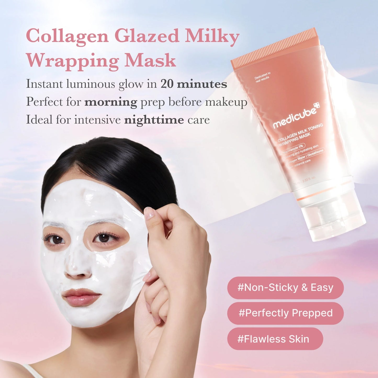 MEDICUBE Milk Toning Wrapping Mask 75ml