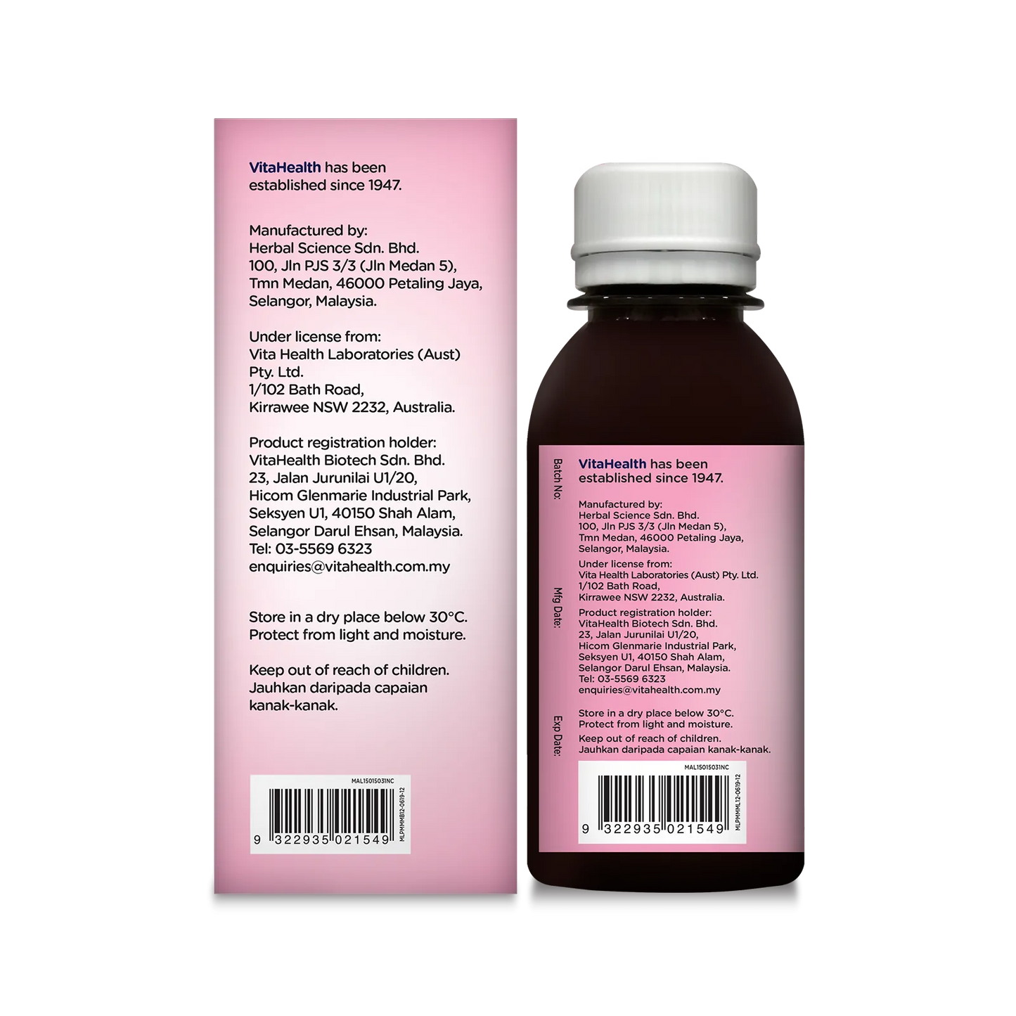 VITAHEALTH Kids Multivits + Lysine & Inulin 120ml