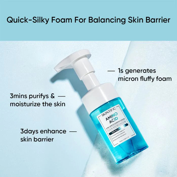 SKINTIFIC Amino Acid Ultra-Gentle Cleansing Mousse