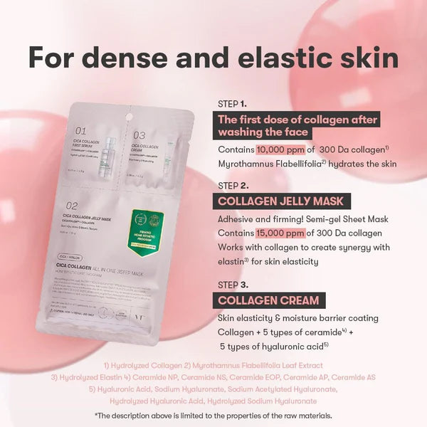 VT COSMETICS Cica Collagen All In One 3 Step Mask