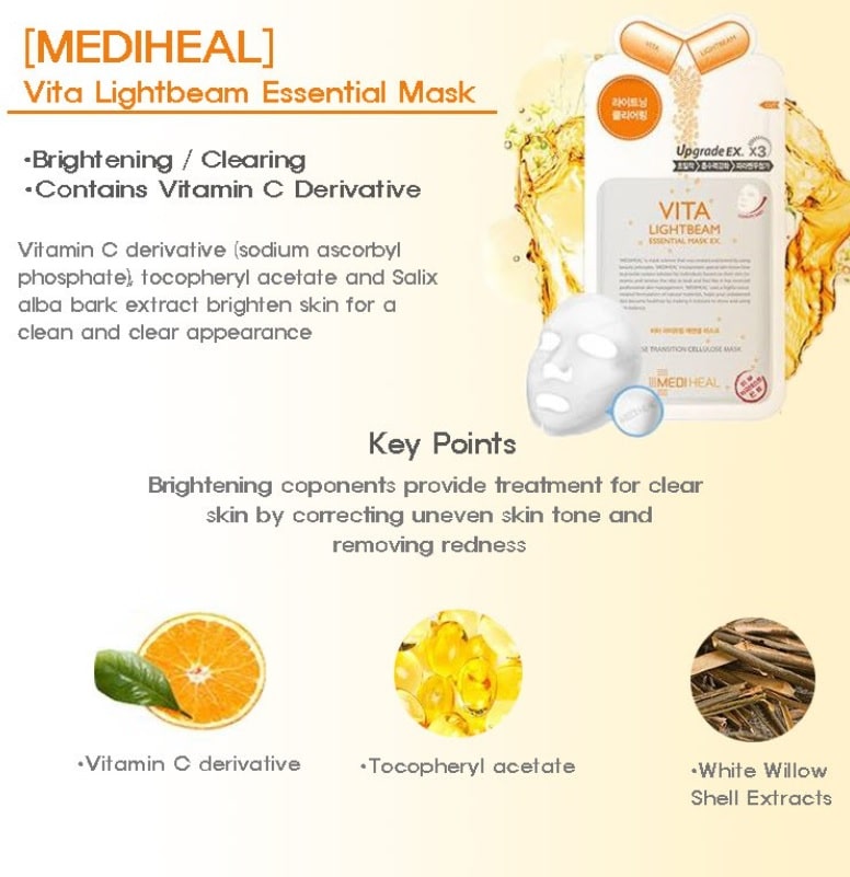 MEDIHEAL Vita Lightbeam Mask (Clearance)