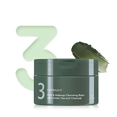 NUMBUZIN N0.3 Pore & Makeup Cleansing Balm with Green Tea and Charcoal 85g