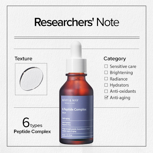 MARY & MAY 6 Peptide Complex Serum