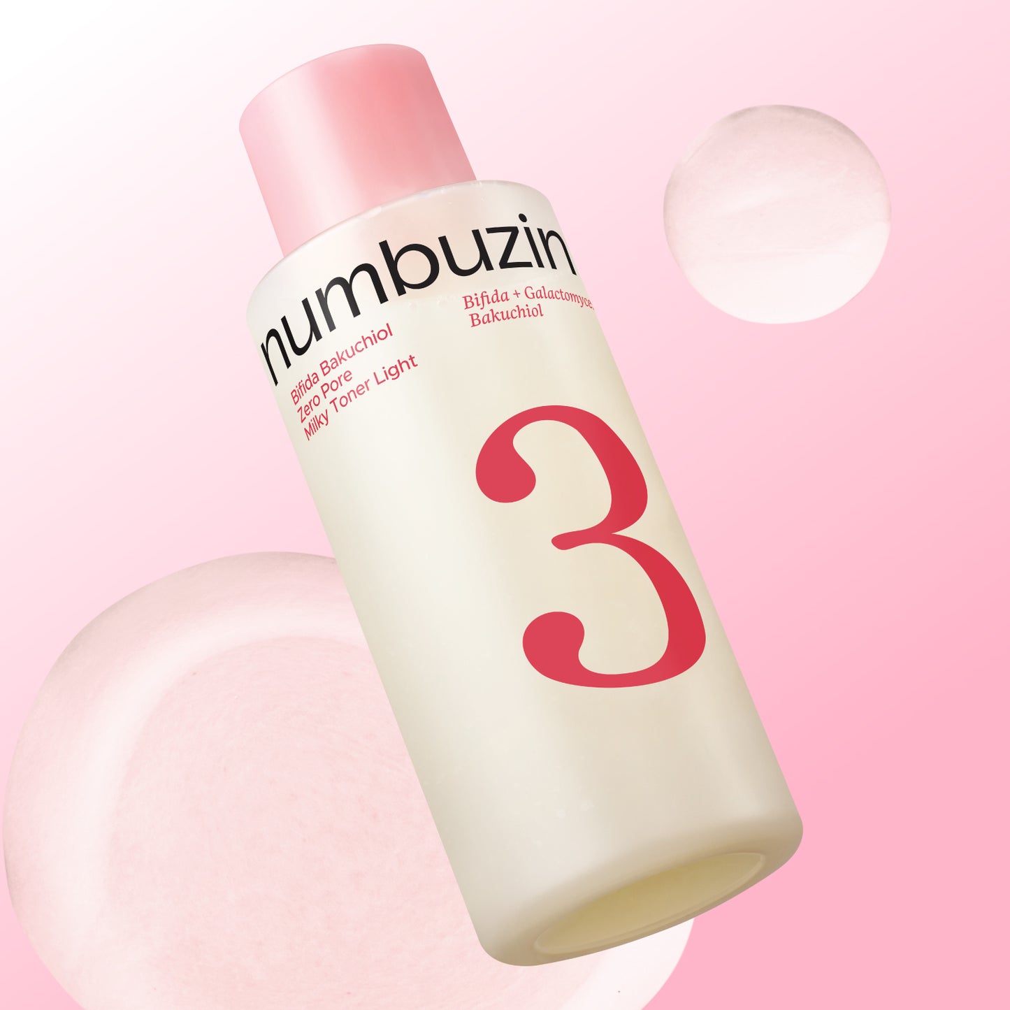 NUMBUZIN No.3 Bifida Bakuchiol Zero Pore Milky Toner Light 200ml