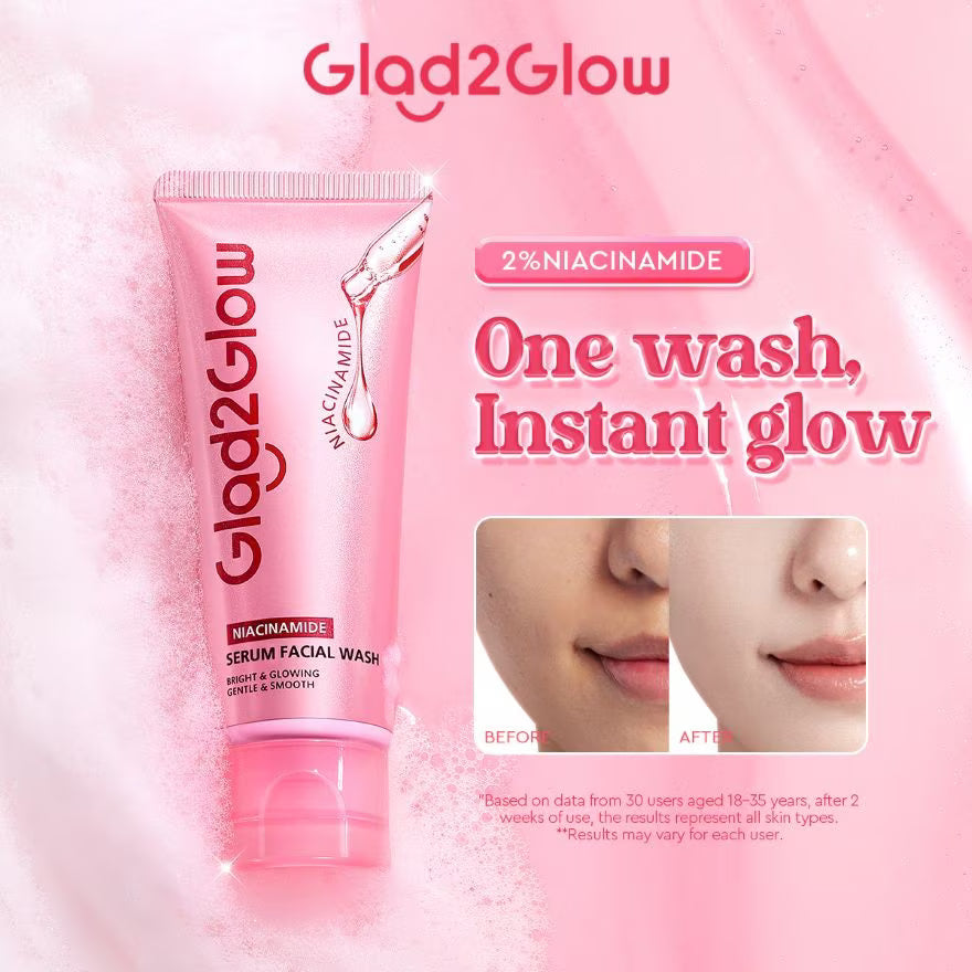 GLAD2GLOW Niacinamide Facial Wash