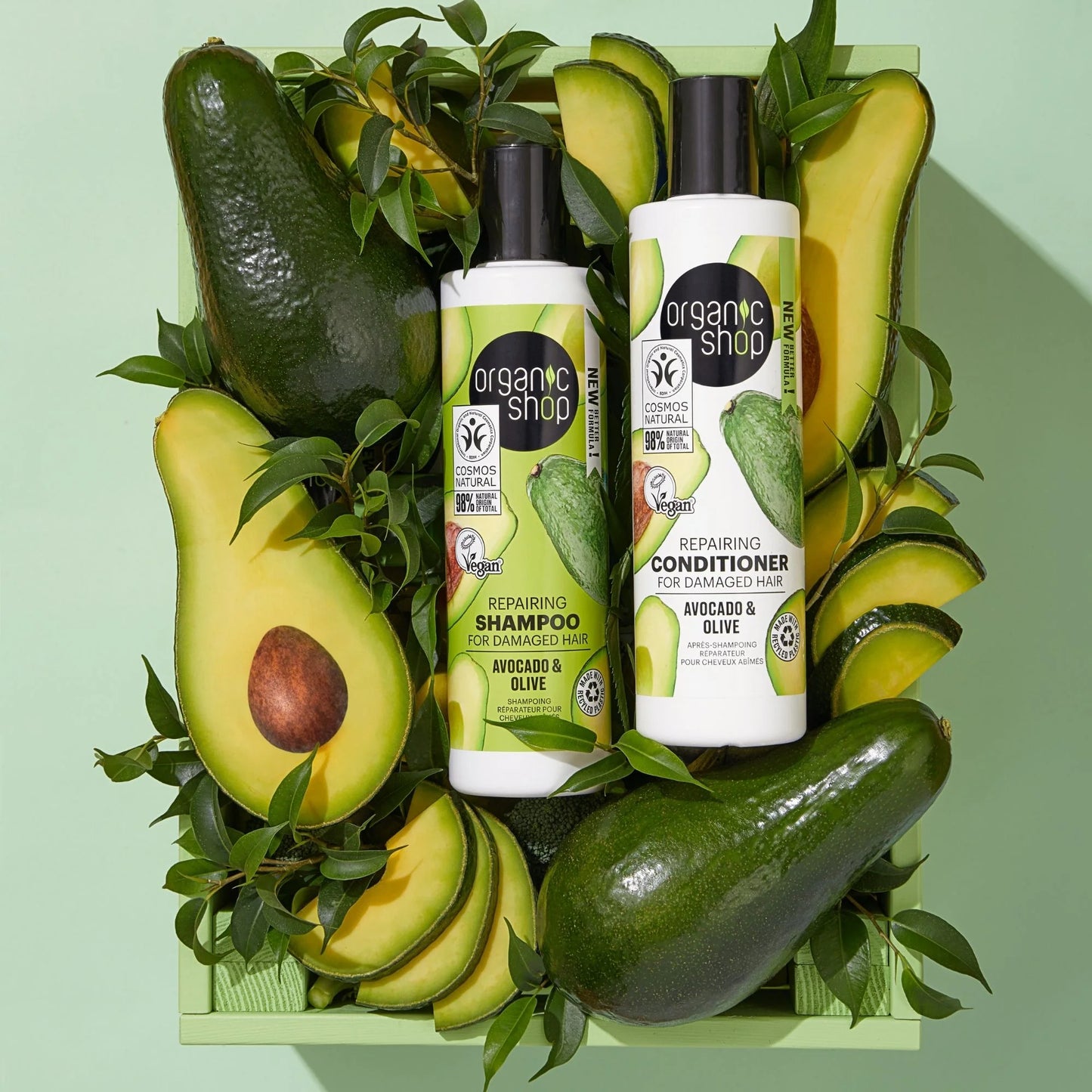 ORGANIC SHOP Repairing Shampoo For Damaged Hair Avocado & Olive 280ml