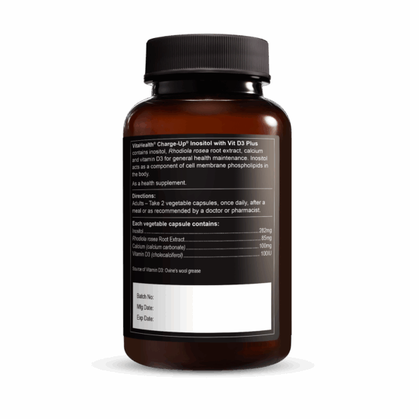 VITAHEALTH Charge-Up Inositol With Vit D3 Plus 30's