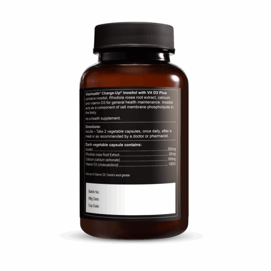 VITAHEALTH Charge-Up Inositol With Vit D3 Plus 30's