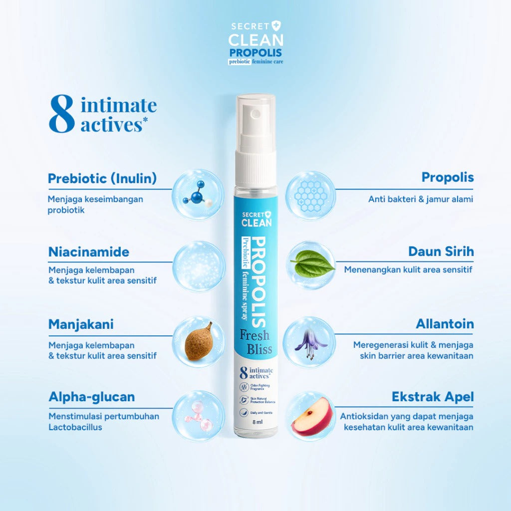 SECRET CLEAN Prebiotic Spray Fresh Bliss 8ml