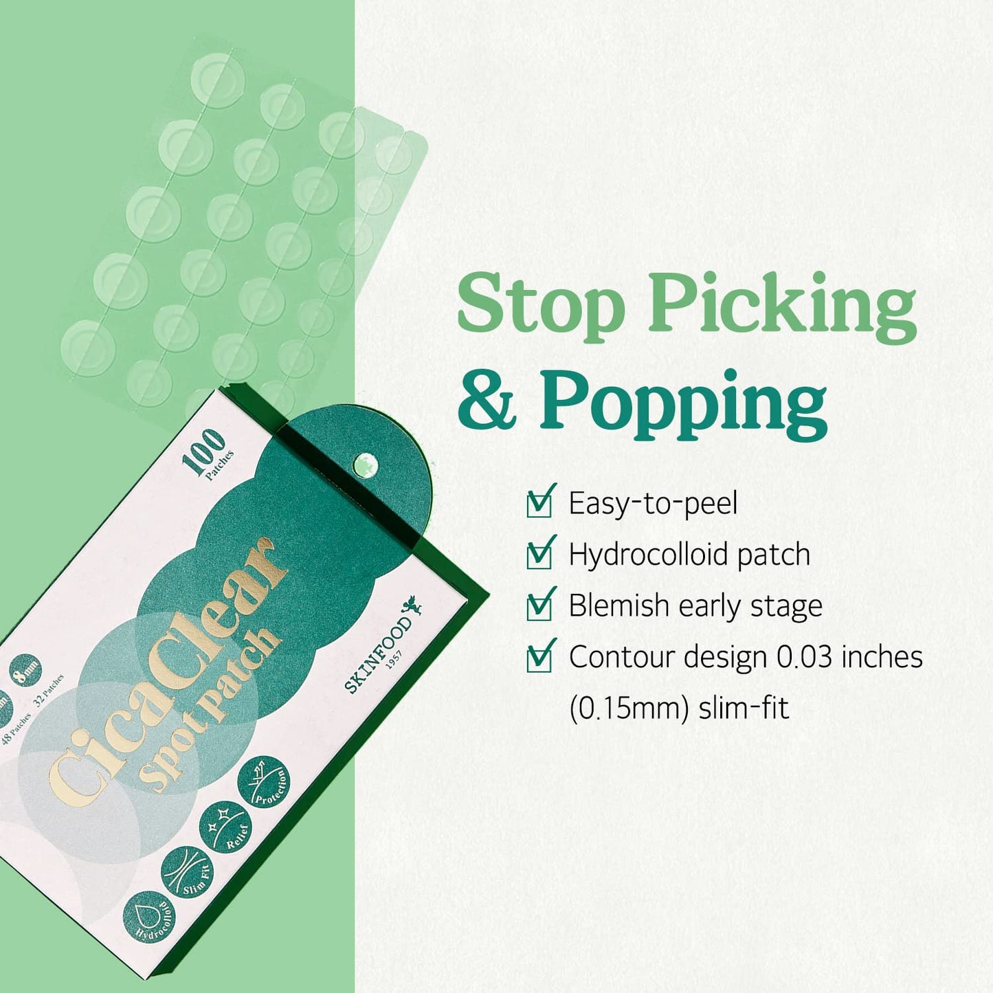 SKINFOOD Cica Clear Spot Patch (25*4EA)