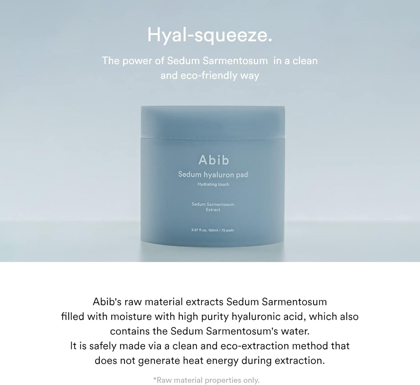 ABIB Sedum Hyaluron Pad Hydrating Touch 75Pads