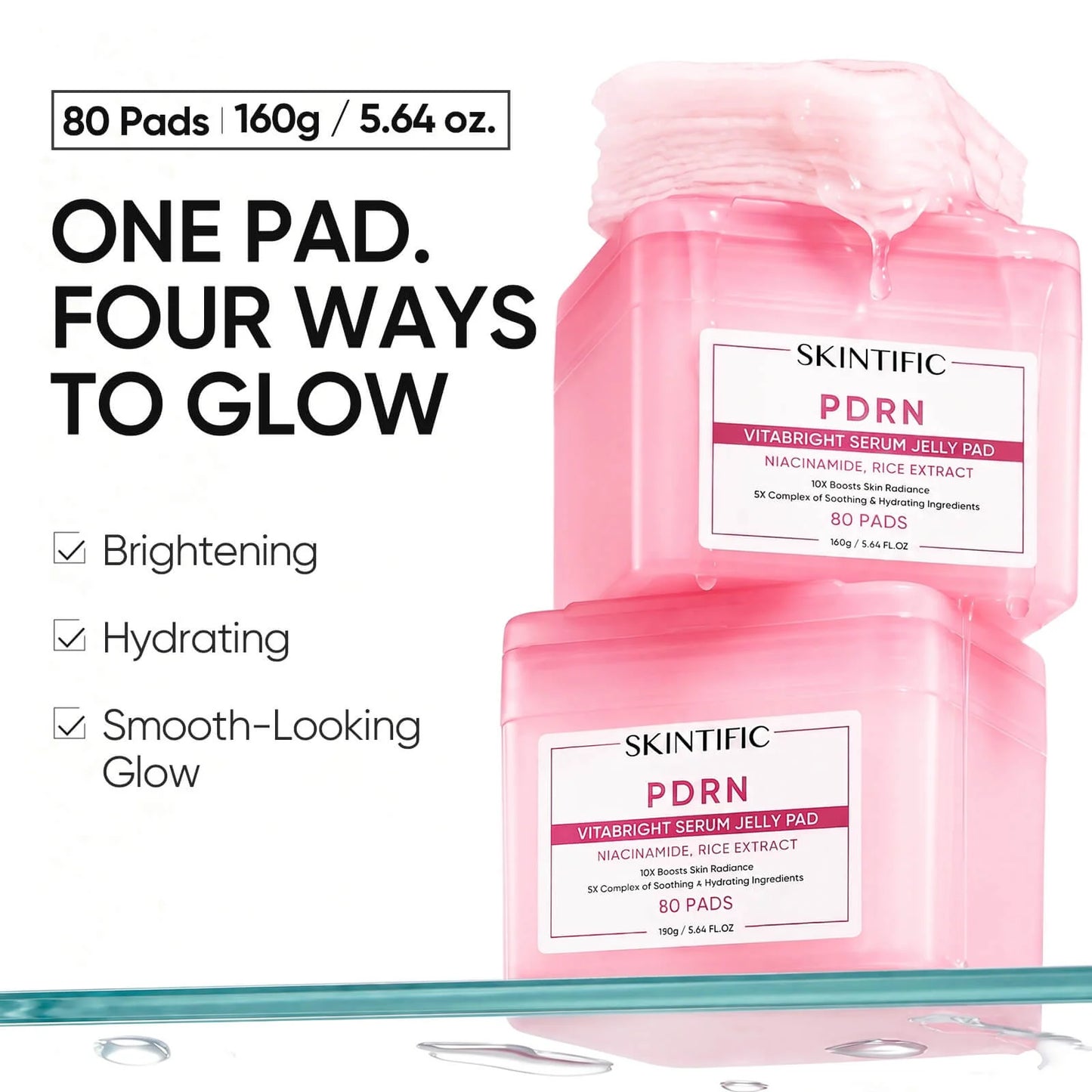SKINTIFIC PDRN Vita Bright Serum Jelly Pad 160g 80pads