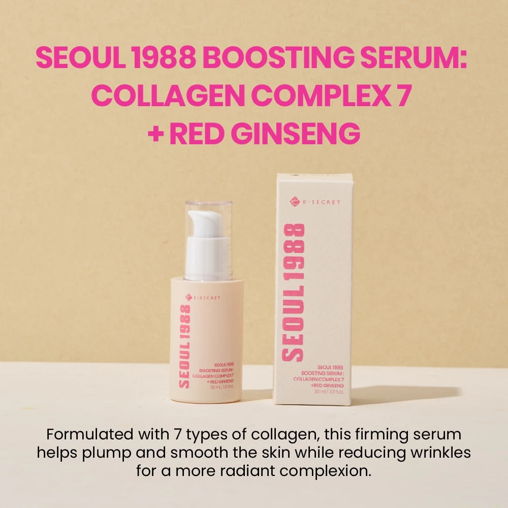 KSECRET Seoul 1988 Boosting Serum : Collagen Complex 7 + Red Ginseng
