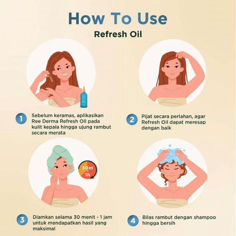 Ree Derma Calm & Cool Refresh Hair Oil 100ml