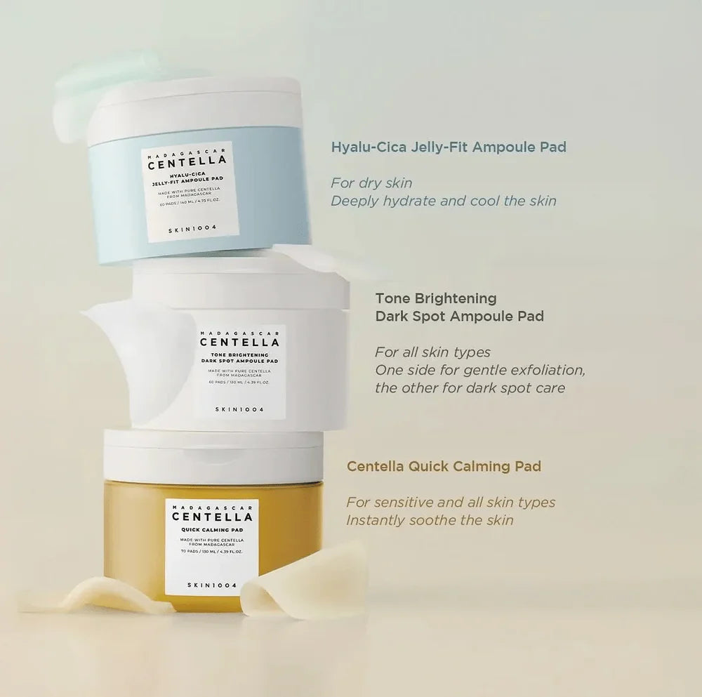 SKIN1004 Madagascar Centella Hyalu Cica Jelly Fit Ampoule Pads 60Pads