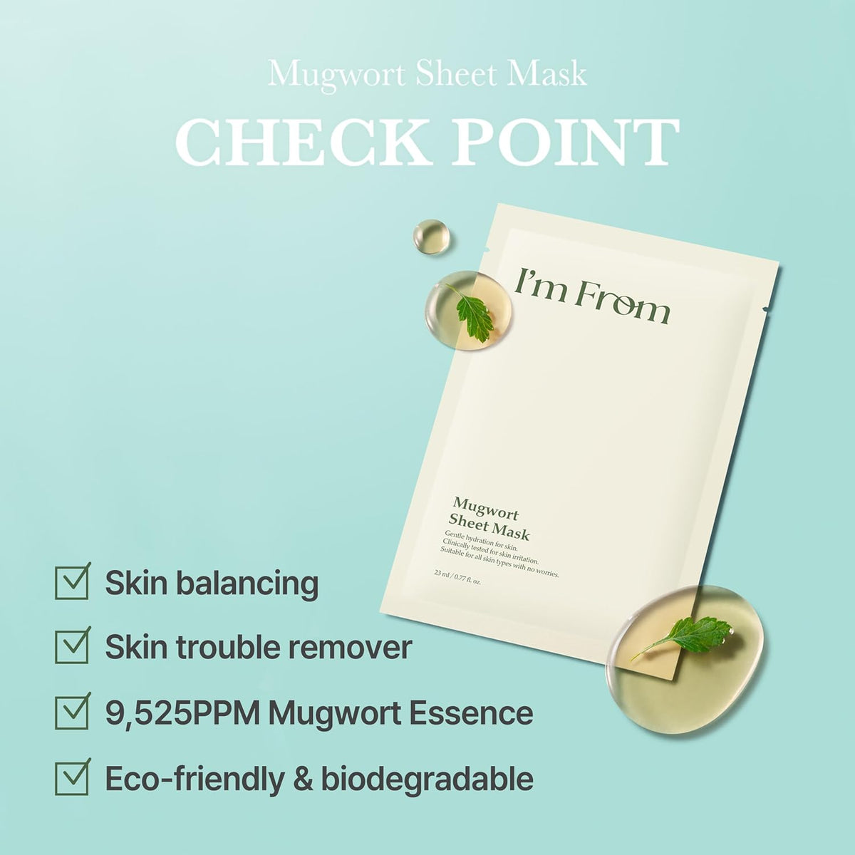 I'M FROM Mugwort Sheet Mask 1EA