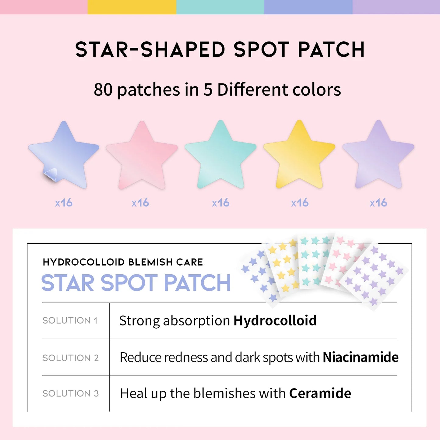 OOTD BEAUTY OOTD Star Spot Patch 80 Patches