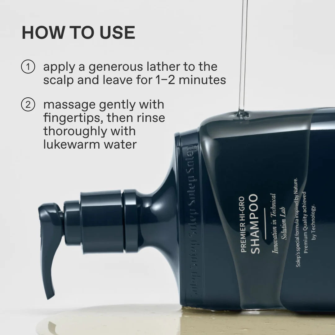 SOLEP Premier Hi-Gro Shampoo 300ml