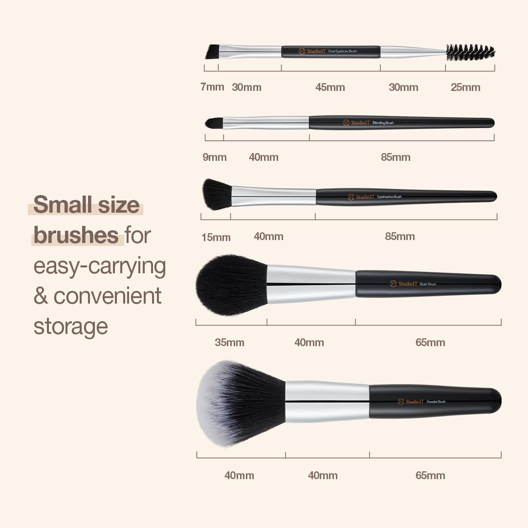 STUDIO 17 Portable Makeup Brush Set