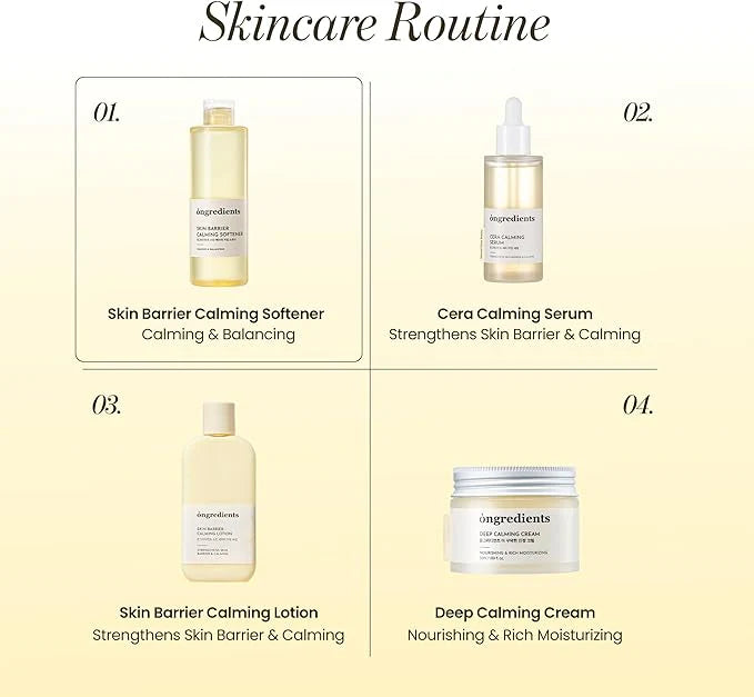 ONGREDIENTS Skin Barrier Calming Softener