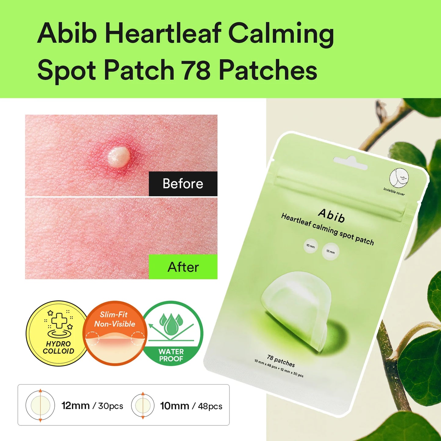 ABIB Heartleaf Calming Spot Patch (78ea)