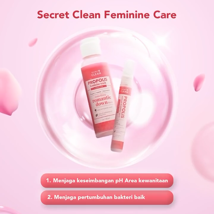 SECRET CLEAN Propolis Feminine Wash & Spray ROMANTIC LOVE
